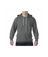 Anvil  Gray Pullover Hoodie   with Kangaroo Pockets Long Sleeve Good Qua... - $389.64 MXN+
