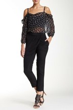 NWT REBECCA MINKOFF 2 Silk Kalahari dress pants black wrap style slacks ... - $99.99