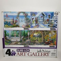 Joelle McIntyre Sure-Lox Art Gallery Four 1000 Piece Jigsaw Puzzles 4 Seasons - £18.59 GBP