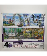 Joelle McIntyre Sure-Lox Art Gallery Four 1000 Piece Jigsaw Puzzles 4 Se... - £19.75 GBP