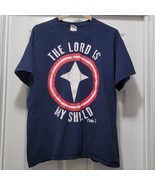 The Lord Is My Shield Psalm 3 Captain America Logo Parody T-Shirt Men&#39;s XL - $55.32