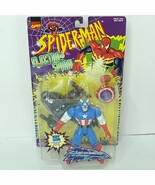 Toy Biz Marvel Spider Man electro spark Captain America Action Figure No... - $557.92 MXN