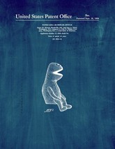 Kermit the Frog Muppet Patent Print - Midnight Blue - $7.95+