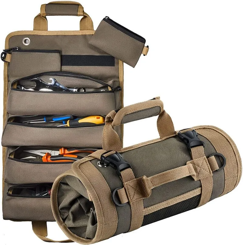 Multi-Purpose Hardware Tool Bag Professional Multi-Pocket Rolled Portable Storag - £65.51 GBP