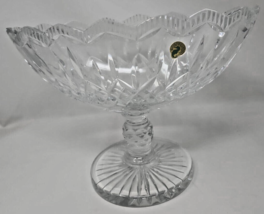 waterford crystal lismore 13&quot; scalloped boat bowl #107771 - £395.07 GBP