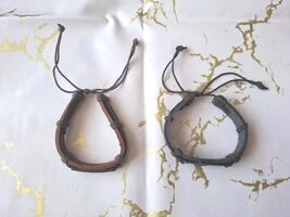 Pair Of Orthodox Leather Bracelets - €32,39 EUR