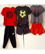 Baby Kids Nike Quick dri Size 2 T Red Black Gray T Shirt Short  Pants - $523.80 MXN