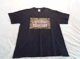 2011 Tank Fest Evolution Large Cotton Black Graphic T  Shirt - £7.10 GBP