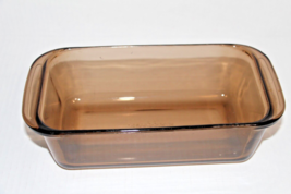 Pyrex 213 Amber Glass Loaf Pan Meatloaf Bread 1.5 Qt for Oven &amp; Microwave - £11.61 GBP