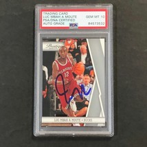 2010-11 Panini Prestige #64 Luc Mbah a Moute Signed Card AUTO 10 PSA Slabbed Buc - £47.95 GBP