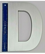 New 12&quot;X 1&quot; thick Heavy Cast aluminum brushed finish Helvetica &quot;D&quot; w/ te... - €44,53 EUR