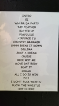NELLY - ORIGINAL NOT A COPY AMPHITHEATER ST LOUIS CONCERT USED SETLIST - $75.00