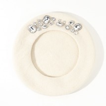 2022 Korea  Autumn  Rhinestone Shiny Berets for Women ised Party Glitter  Hat Th - £111.50 GBP