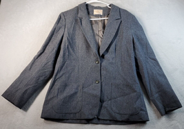 Pendleton Blazer Jacket Womens Size 6 Gray 100% Wool Single Breasted Two Button - £20.04 GBP