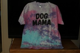 Dog Mom T-Shirt (New) Dog Mama - MULTI-COLORED, Short Sleeves, Crew Neck - Sz Lg - £20.70 GBP