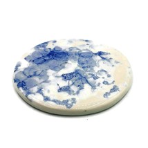 1Pc Handmade Ceramic Tile Coasters For Drinks Round Shaped For Office De... - £16.97 GBP