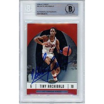 Nate Tiny Archibald Sacramento Kings Auto 2006 Finest On-Card Autograph Beckett - £117.44 GBP