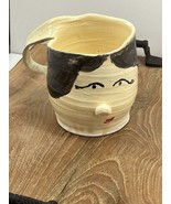 Jen King Funny Womans Face Art Pottery Ceramic Mug/Cup 3D 1 of a kind!! ... - £38.10 GBP