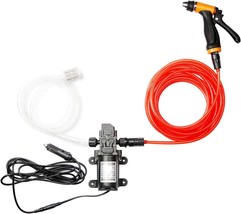 Portable 12v Car Pressure Washer 100W 160PSI Electric Washer Pump with 21.3 Feet - £31.92 GBP