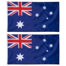 (2 Pack) 3x5 Australia Flag 3&#39;x5&#39; Australian House Banner grommets polyester - £19.25 GBP