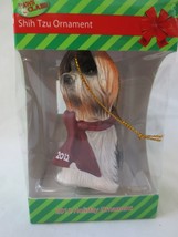 Paws Claus 2012 Shih Tzu Holiday Ornament  New Dog Animal - £7.82 GBP