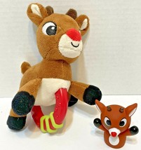 Rashti and Rashti Rudolph the Red Nosed Reindeer Rattle and Finger Puppe... - $11.61
