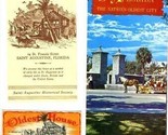 St Augustine Oldest House Brochures &amp; Ticket 1960&#39;s Florida  - $13.86