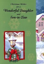 Christmas Wishes For A Wonderful Daughter... - CHRISTMAS GREETING CARD -... - $2.79