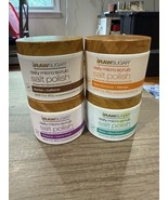 4 Pk Raw Sugar Daily Micro Scrub Salt Polish Santal Caffeine Coconut Man... - $49.49
