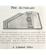 Autoharp Musical Instrument 1894 Advertisement Victorian Stringed Music ... - $19.99