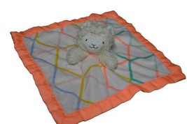 Llama Cloud Island Target Neon Orange Lovey Baby Security Blanket Plush Toy Nunu - £10.61 GBP