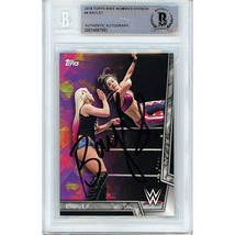 Bayley WWE 2018 Topps Autograph NXT Wrestling Diva Beckett BGS Slab On-Card Auto - £156.58 GBP