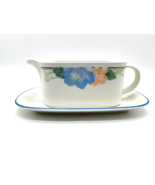 Mikasa Intaglio Garden Poetry Gravy Boat With Saucer CAC08 Floral Japan - $168.35 MXN