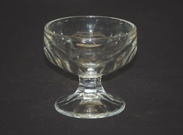 Old Vintage Clear Glass Federal Colonial Panel Footed Sherbet Pedestal C... - $6.92