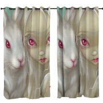Faces of Faery #100 Beautiful Albino Girl and Bunny Curtain - $56.90+