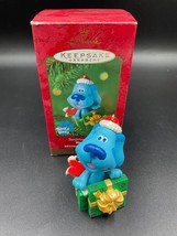 Blue's Clues Surprise Package Hallmark 2000 Ornament Nickelodeon TV Blue DOG - $18.37