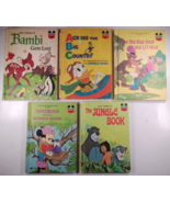 5 Vintage Disney&#39;s Wonderful World Of Reading Books: Jungle Book, Sinbad... - $275.59 MXN