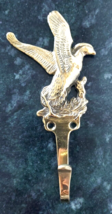 Vintage Hampton Brass Goose Duck Hook Key Holder 5&quot; Wall Mount - £9.73 GBP