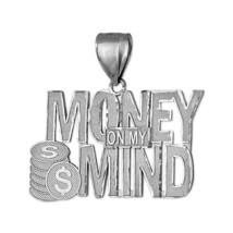 Sterling Silver Money on My Mind Hip-Hop Pendant - £39.22 GBP