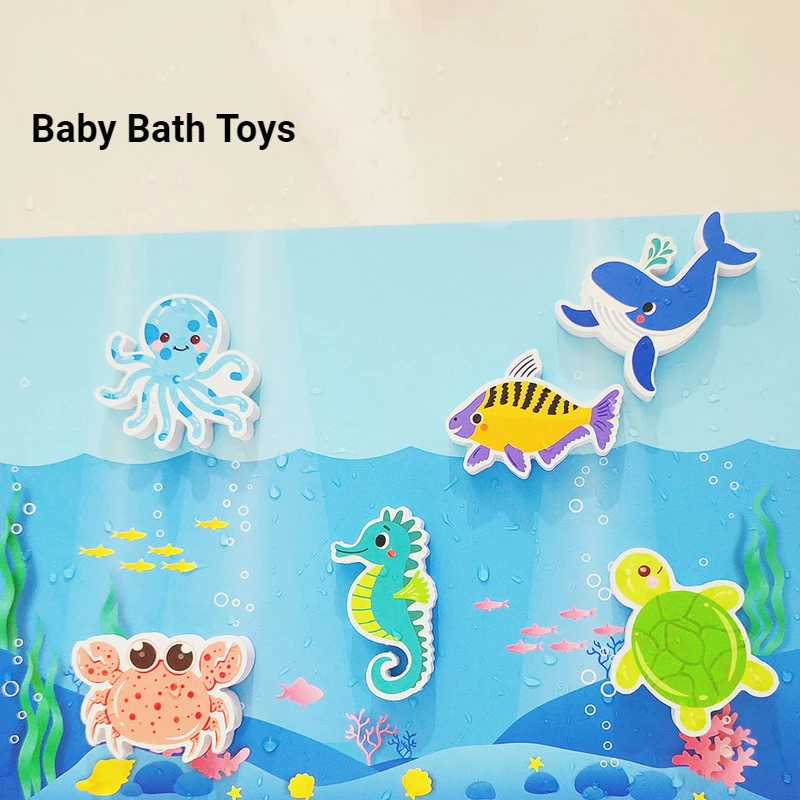 Baby Bath Puzzles Foam Floating Toy Animal Shape Water Play Toys  Early - $8.43+