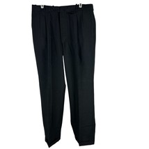 Barry Manufacturing Mens Black Pleated Dress Pants SIze 34 - $14.00