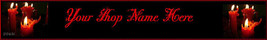 Web Banner Holiday Candles Custom Designed   60a - £5.62 GBP