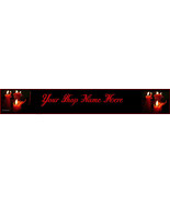 Web Banner Holiday Candles Custom Designed   60a - £5.59 GBP