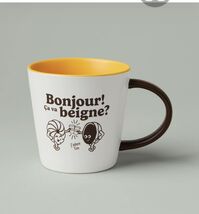  Tim Hortons 6oz Retro Bonjour Ça va beigne Ceramic Mug Brand New  - $26.28