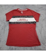 Majestic Shirt Womens XL Red Short Sleeve Round Neck Arizona Cardinal T ... - £17.84 GBP