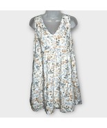 JOIE 100% linen floral tiered tank v neck sleeveless sundress size small - $61.71 CAD
