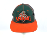 Vintage Miami Hurricanes snap back hat by The Game 1990&#39;s tri-color panels - £23.32 GBP