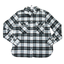 NWT Pendleton Women&#39;s Double-Brushed Cotton Flannel Plaid Elbow Patch Shirt L - $62.00