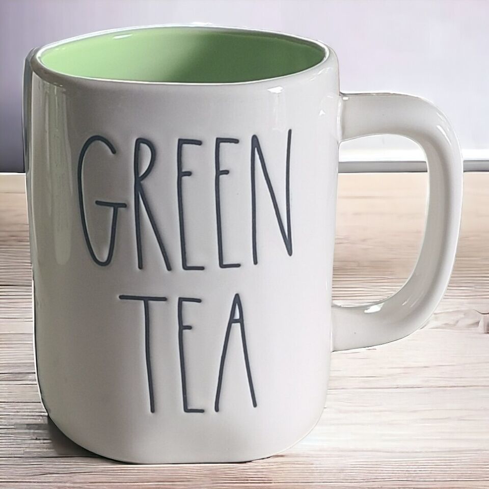 Rae dunn green tea mug.New without tag. bottom has some scuffing . - $21.00