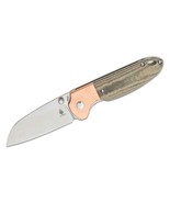 Kizer Deviant V3575A1  Copper Bolster / Green Micarta Handle M390 Blade ... - £156.64 GBP